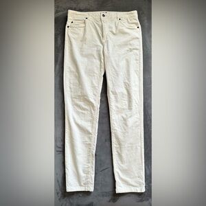 J. McLaughlin women’s size 8 textured cotton light  cream pants slacks ex cond